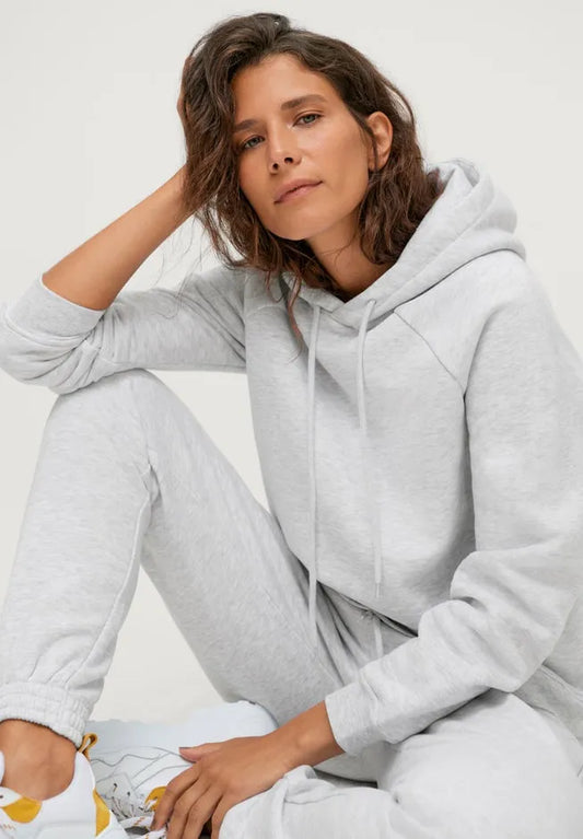 Hooded Fleece Boxy Sweatshirt
