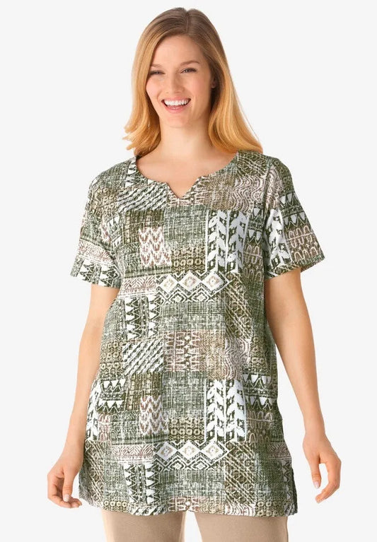 7-Day Notch-Neck Tunic