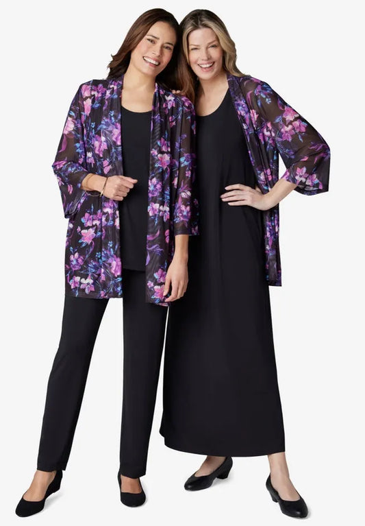 4-Piece Jacket/Tank/Dress/Pant Set