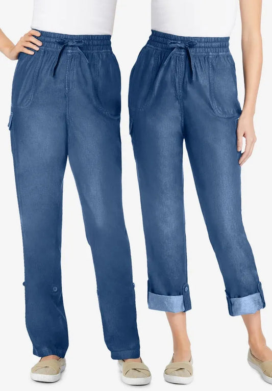 2-in-1 Convertible Cargo Pant to Capri
