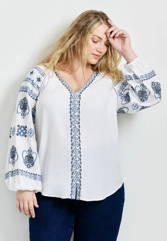 Angelina Embroidered Blouse