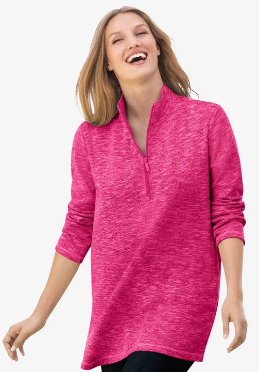 French Terry Quarter-Zip Sweatshirt