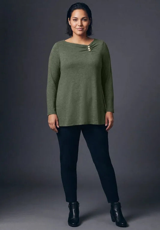 Della Hacci Shirred Tunic