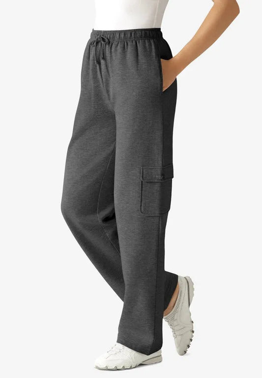 Better-Fleece Pull-On Cargo Sweatpants