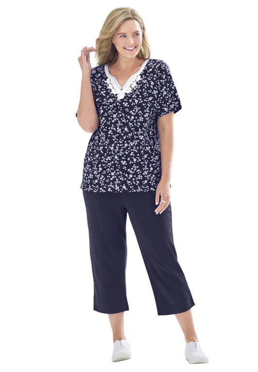 2-Piece Tunic and Capri Set