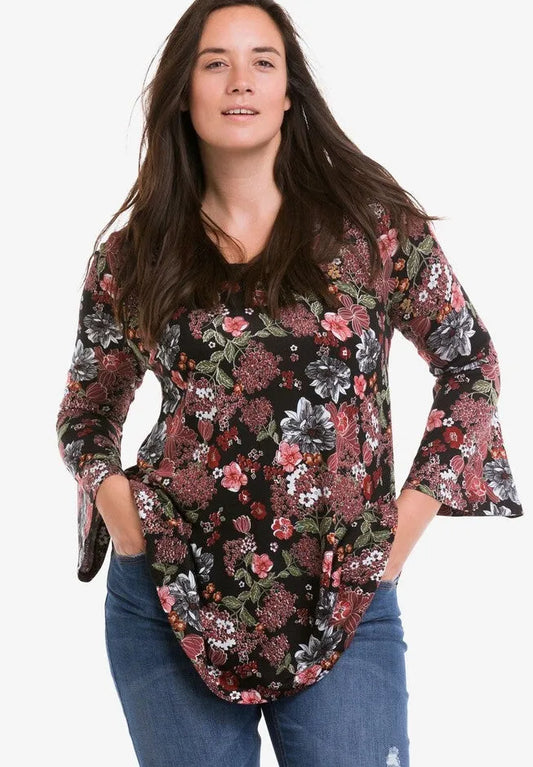Bell Sleeve A-Line Knit Tunic
