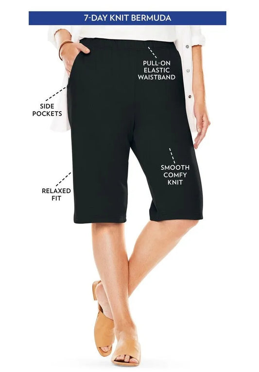 7-Day Knit Bermuda Shorts