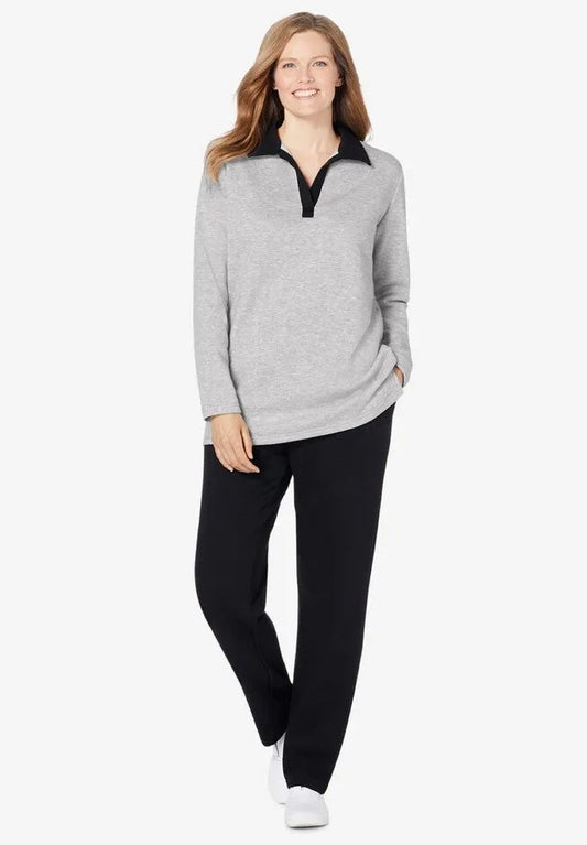 2-Piece Fleece Polo Set