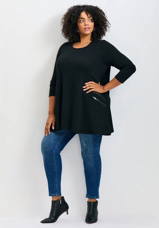 Alina Hacci Zip Detail Tunic