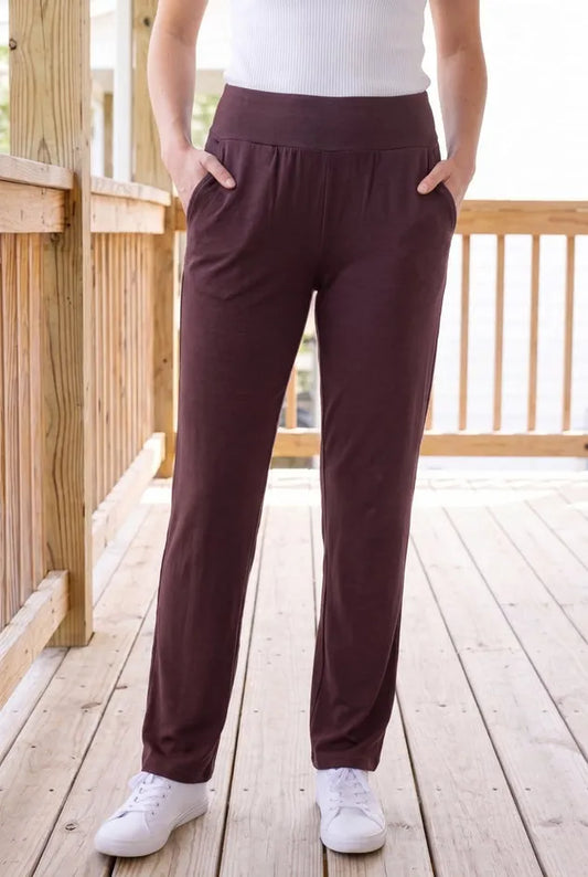All-Day No-Roll Straight-Leg Knit Pant