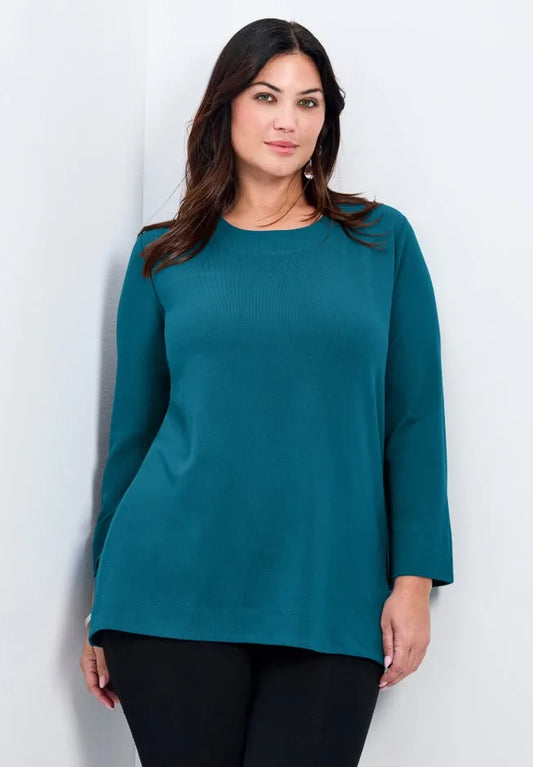 Breanna Eyelet Detail Hacci Top